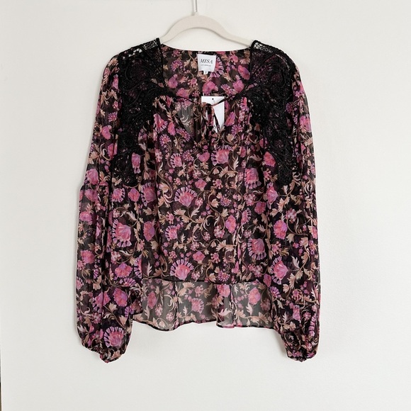 MISA LOS ANGELES Rosie Rosetta Fleur Blouse Top Size Small NWT - Picture 5 of 6